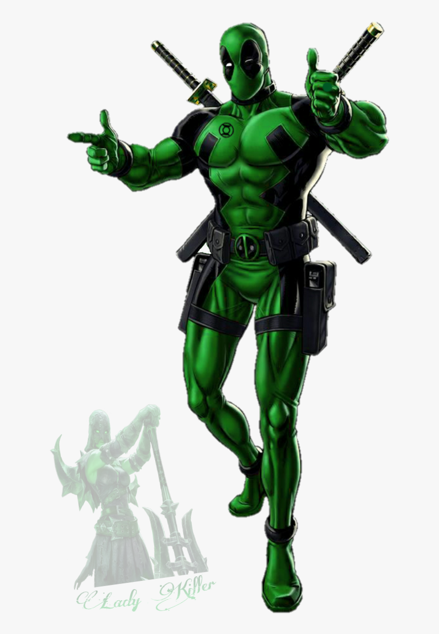#deadpool #greenlantern #marvel #dccomics #comics - Black And Green Superhero, HD Png Download, Free Download
