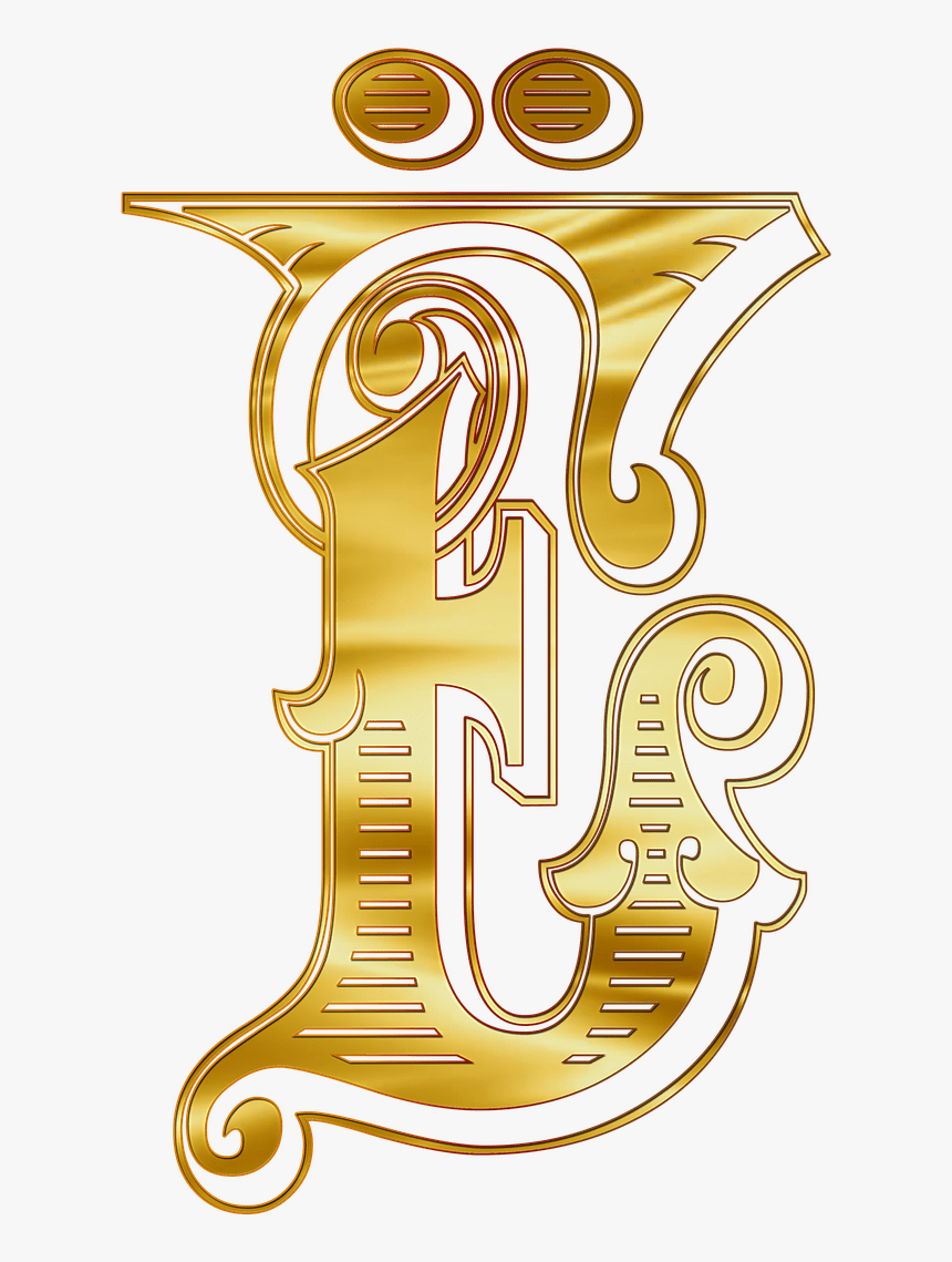 Letter Capital Alphabet Gold, HD Png Download, Free Download