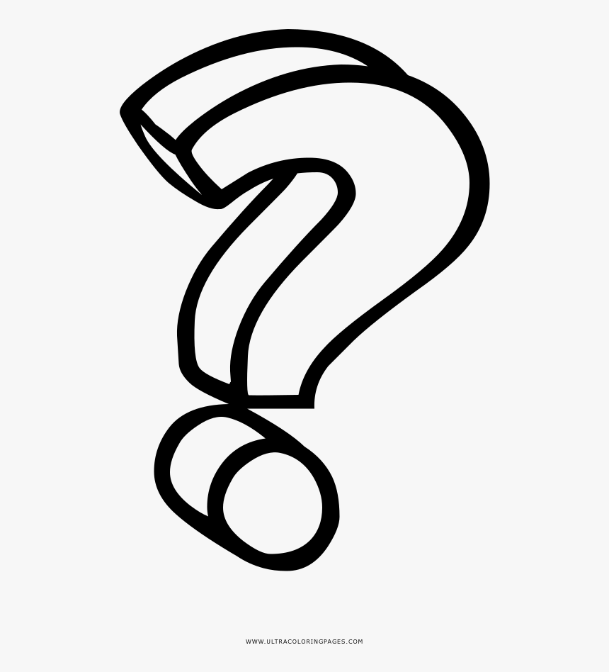 Signos De Interrogacion Para Colorear Ecro Dibujos - Question Mark Coloring Page Png, Transparent Png, Free Download