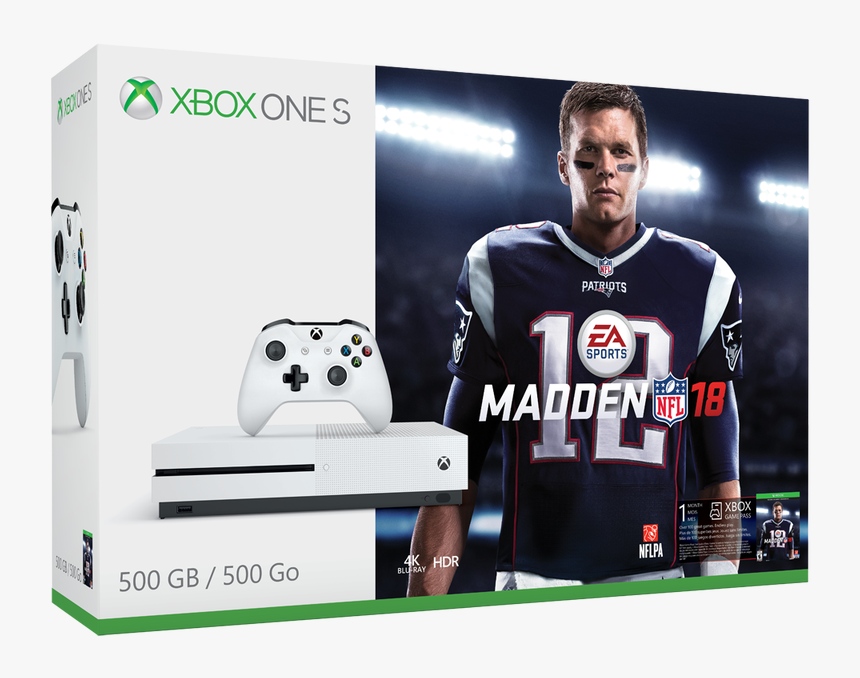 Xbox One S Madden 18 Bundle, HD Png Download, Free Download