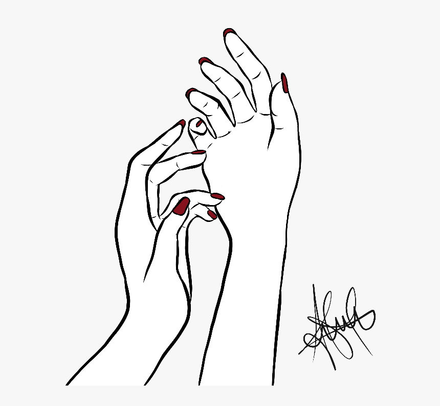#manos #blanco #draw #rojo #tumblr - Manos Tumblr Png, Transparent Png, Free Download
