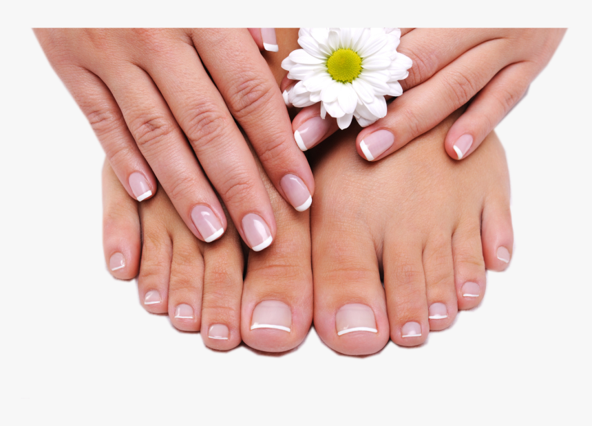 Belleza Pies Y Manos - French Shellac Pedicure, HD Png Download, Free Download