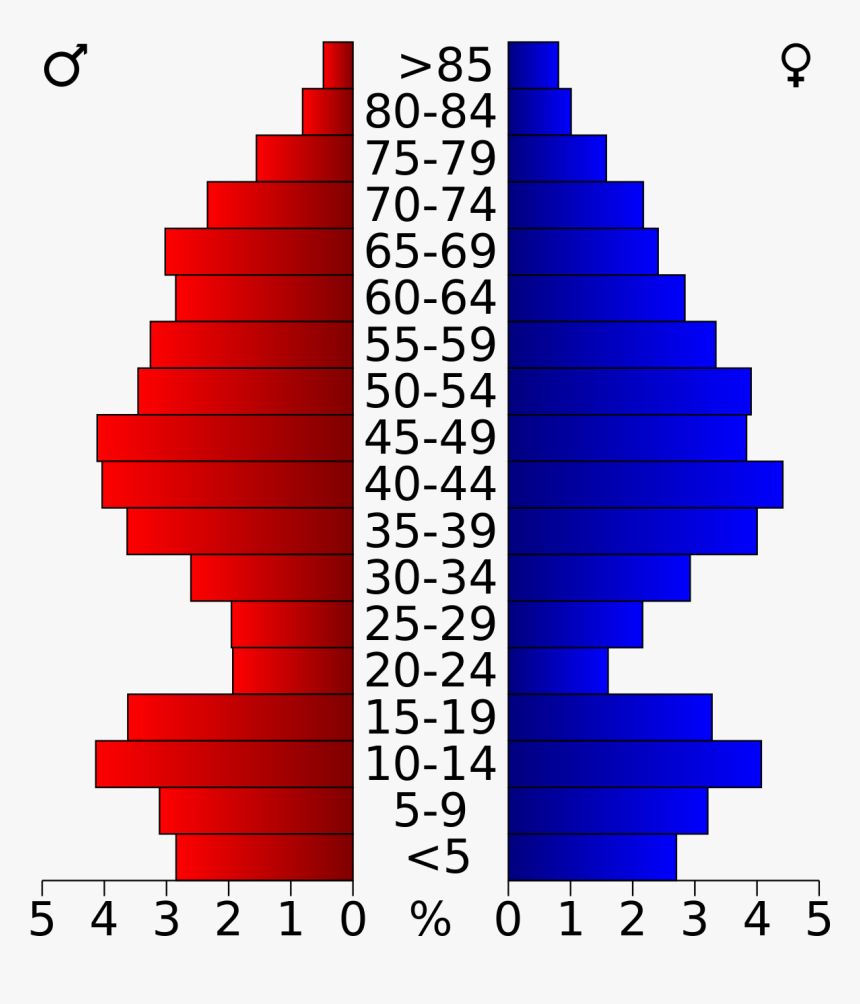 Santa Clarita Population Pyramid, HD Png Download, Free Download