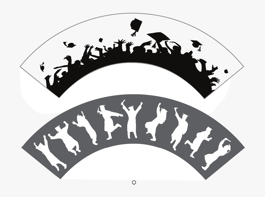 Wrappers - Graduation Cupcake Wrappers Template, HD Png Download, Free Download