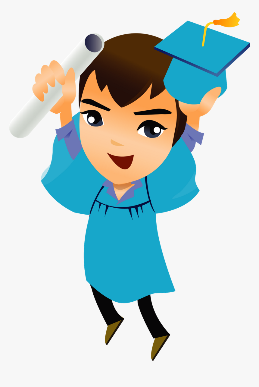 Graduacion Gif Con Movimiento , Png Download - Niños De Graduacion Animadas, Transparent Png, Free Download