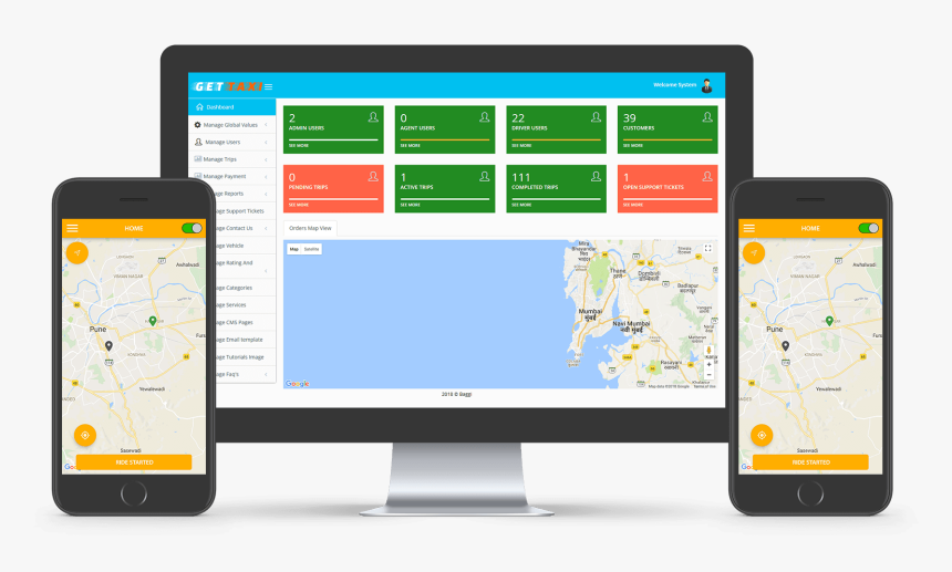 Exclusive Taxi Booking App To Give Your Business A - Mac Mockup Free, HD Png Download, Free Download