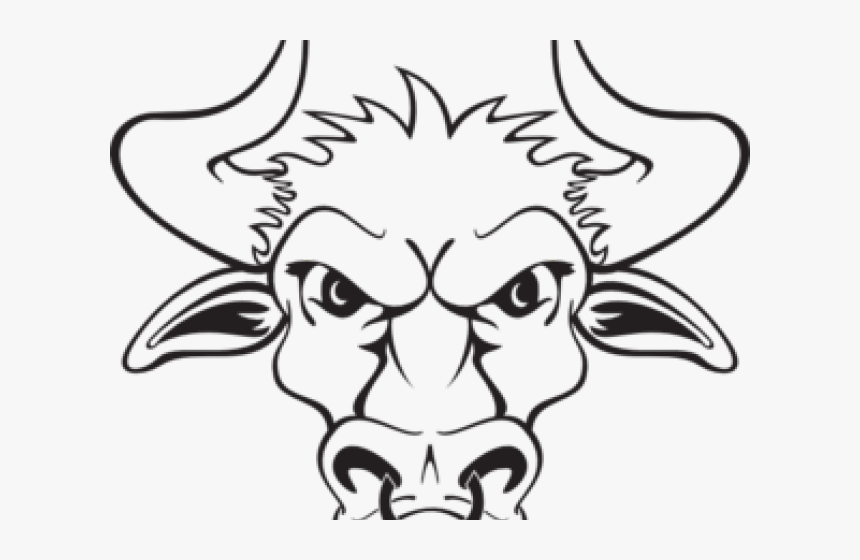 Bull Clipart Bull Head - Tete De Taureau Dessin, HD Png Download, Free Download