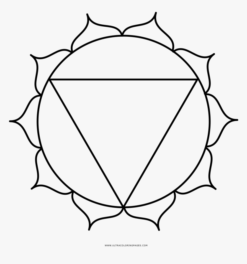 Solar Plexus Chakra Coloring Page - Venn Diagram 2 Circles, HD Png Download, Free Download