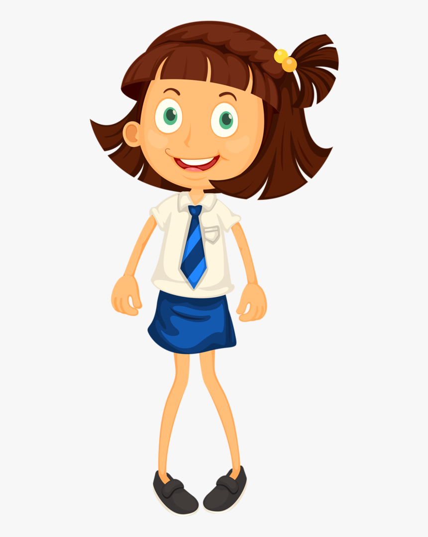Escola & Formatura Animation Schools, School Clipart, - Happy Face Girl Clipart, HD Png Download, Free Download