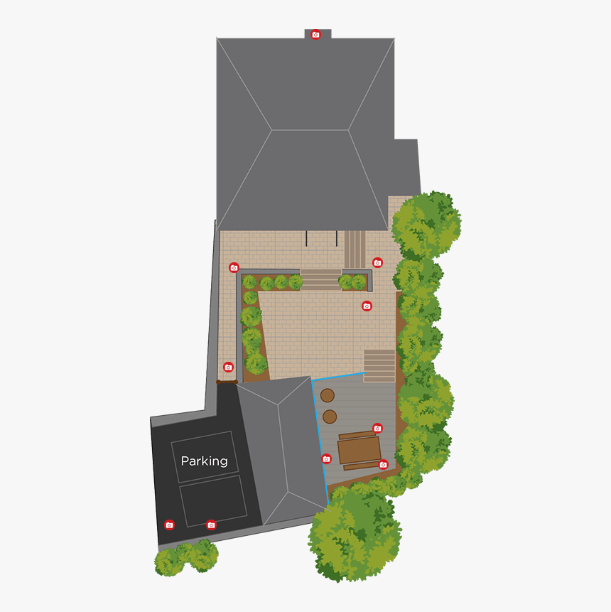 Bass Cottage Exterior Floorplan - Floor Plan, HD Png Download, Free Download