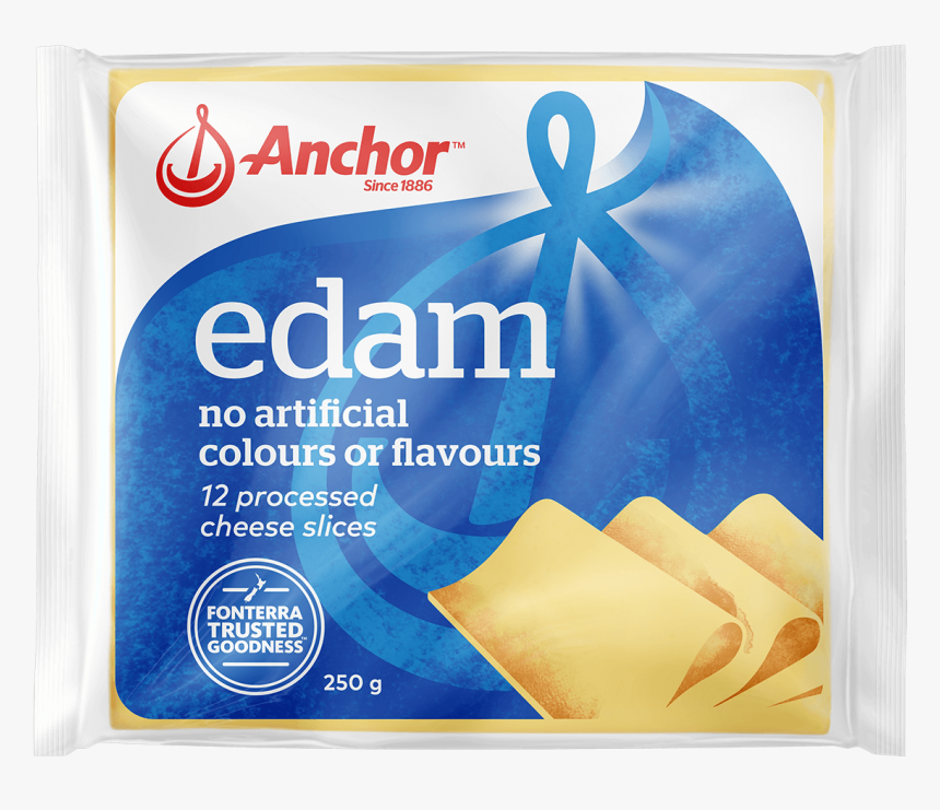 Anchor Edam Cheese Slice, HD Png Download, Free Download