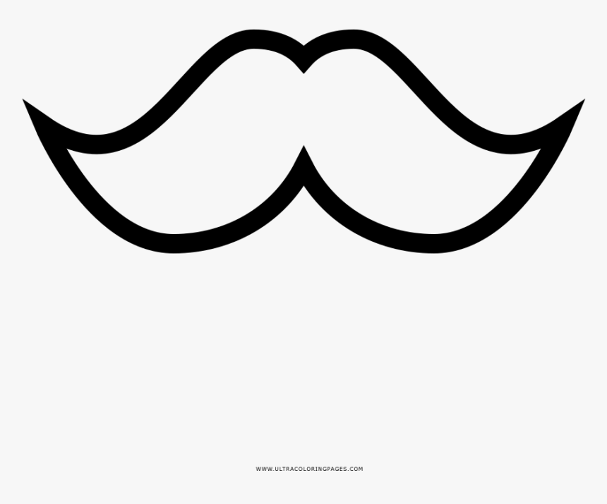 Bigote Página Para Colorear - Dibujos De Bigotes Para Colorear, HD Png  Download - kindpng