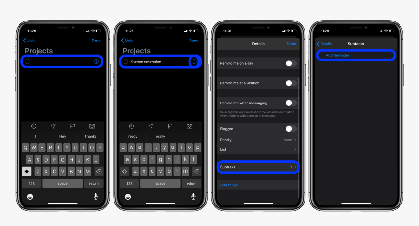 How To Make Subtasks Reminders Ios 13 Macos Catalina - Search On Iphone, HD Png Download, Free Download