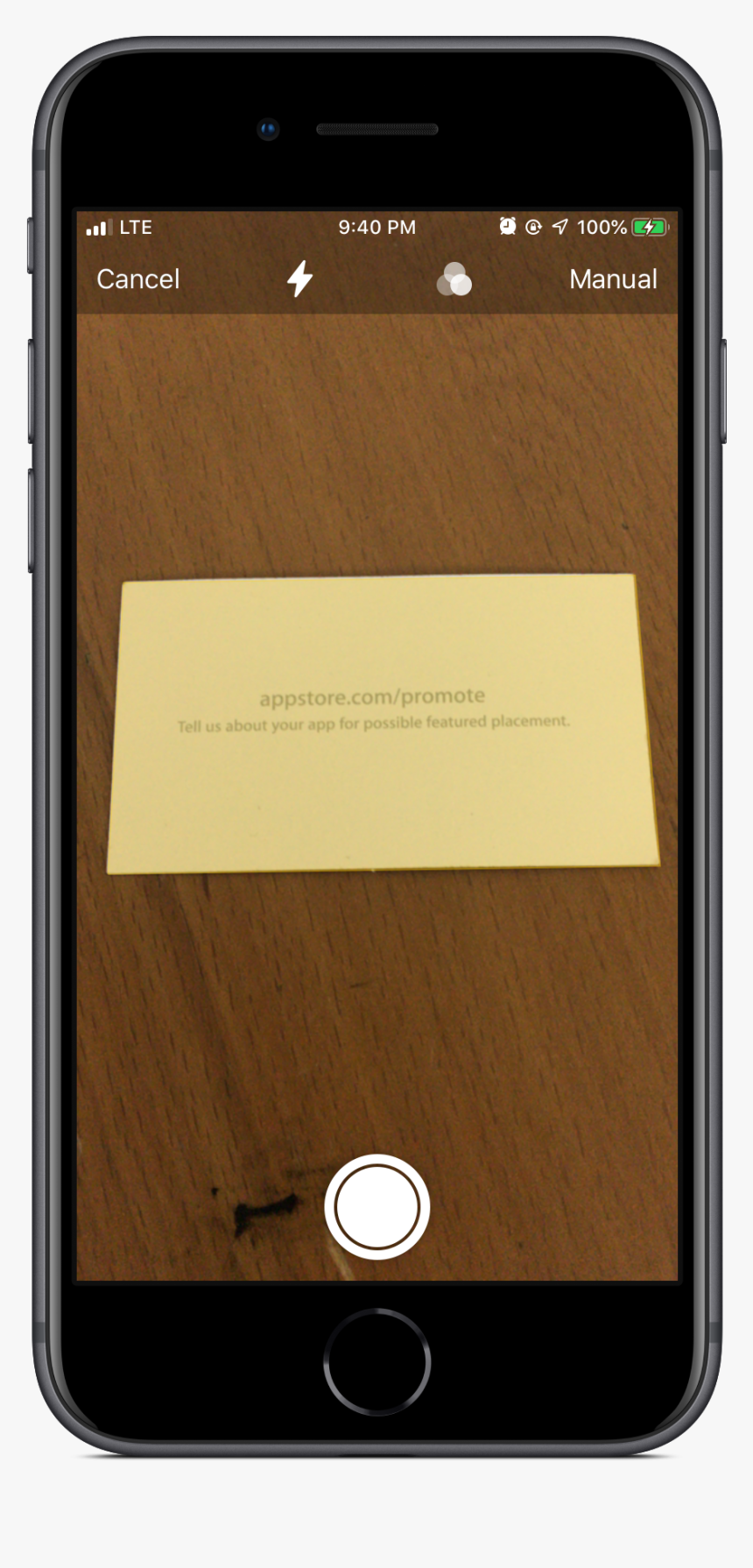 Iphone 8 Displaying The Ios Document Scanner Which - Visionkit Ios, HD Png Download, Free Download