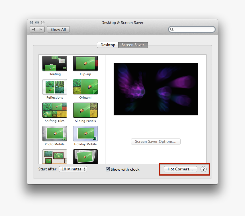 Hot Corners - Setup Hot Corners On Mac, HD Png Download, Free Download