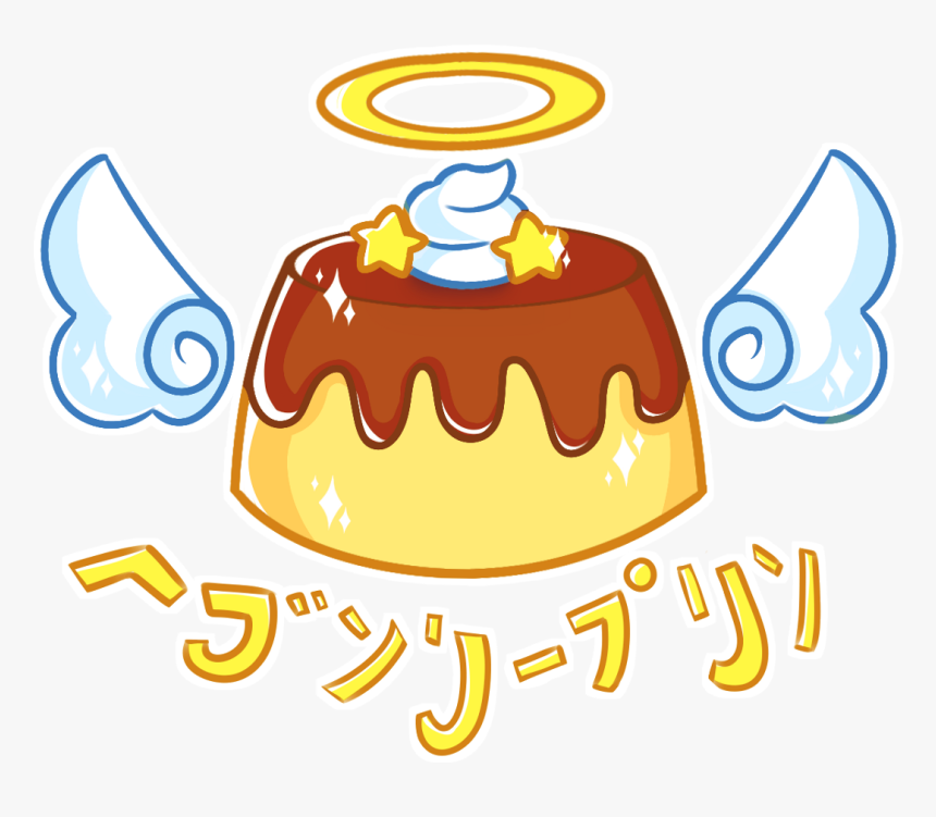 Pudin Kawaii Cute Japanese Flan Food Angel Dessert - Kawaii Japanese Food Png, Transparent Png, Free Download