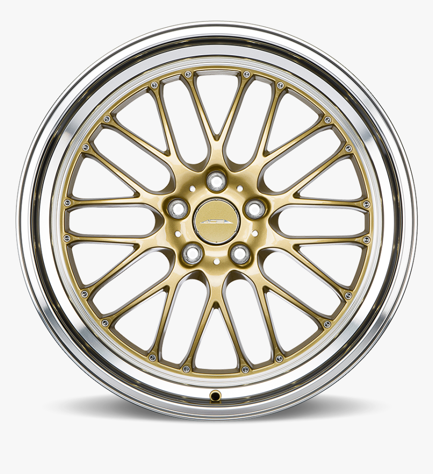 Sl-m D715 Gold With Machined Lip - J Tec Hubcaps, HD Png Download, Free Download
