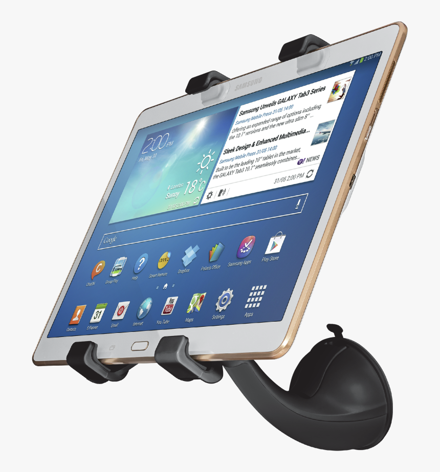 Ziva Suction Cup Mount Car Holder For 7-11 - Стойка За Таблет За Кола, HD Png Download, Free Download