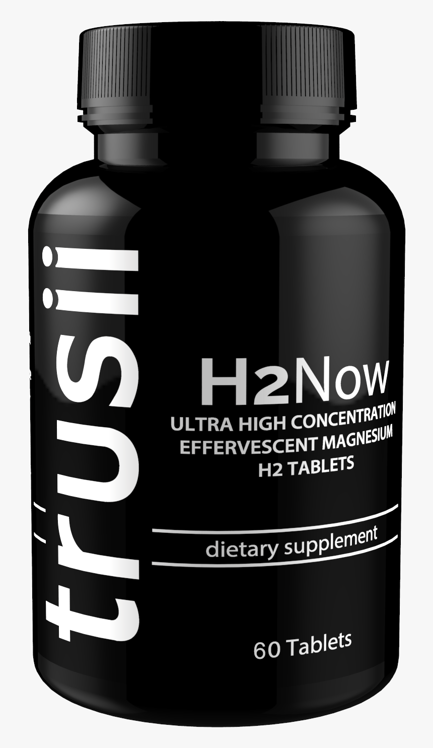 Trusii H2now Molecular Hydrogen Tablets 1 Bottle - Bodybuilding Supplement, HD Png Download, Free Download