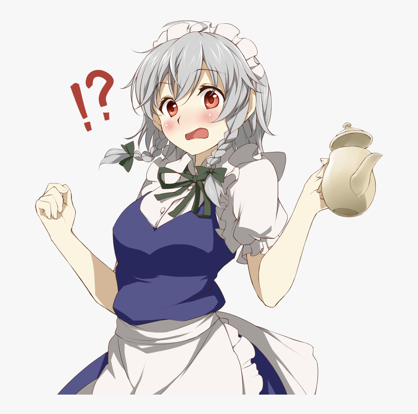 Anime Maid Transparent Background - Touhou Sakuya Izayoi Png, Png Download, Free Download