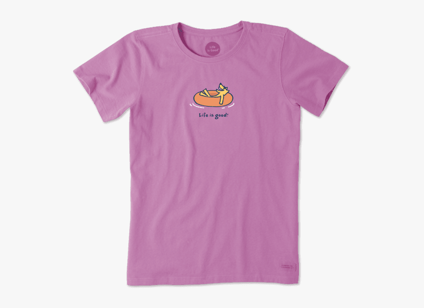 Women"s Rocket Innertube Vintage Crusher Tee - Life Is Good Bear, HD Png Download, Free Download