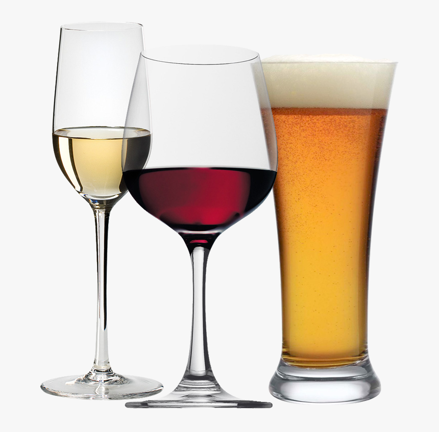 Transparent Beer And Wine Png - Red Wine White Wine Beer, Png Download, Free Download