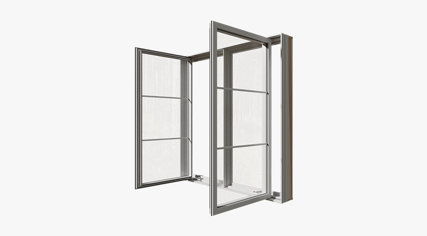An Open Revocell® Casement Window From The Side - Open Side Window, HD Png Download, Free Download