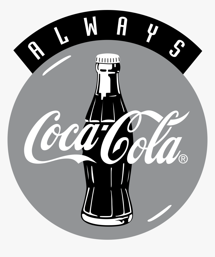 Coca Cola Logo4 Logo Png Transparent - Coca Cola Logo Black & White, Png Download, Free Download