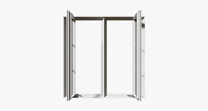 An Open Revocell® Casement Window From The Front - Shower Door, HD Png Download, Free Download