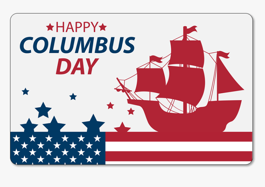 Columbus Day Boats Png - Happy Columbus Day 2018, Transparent Png, Free Download