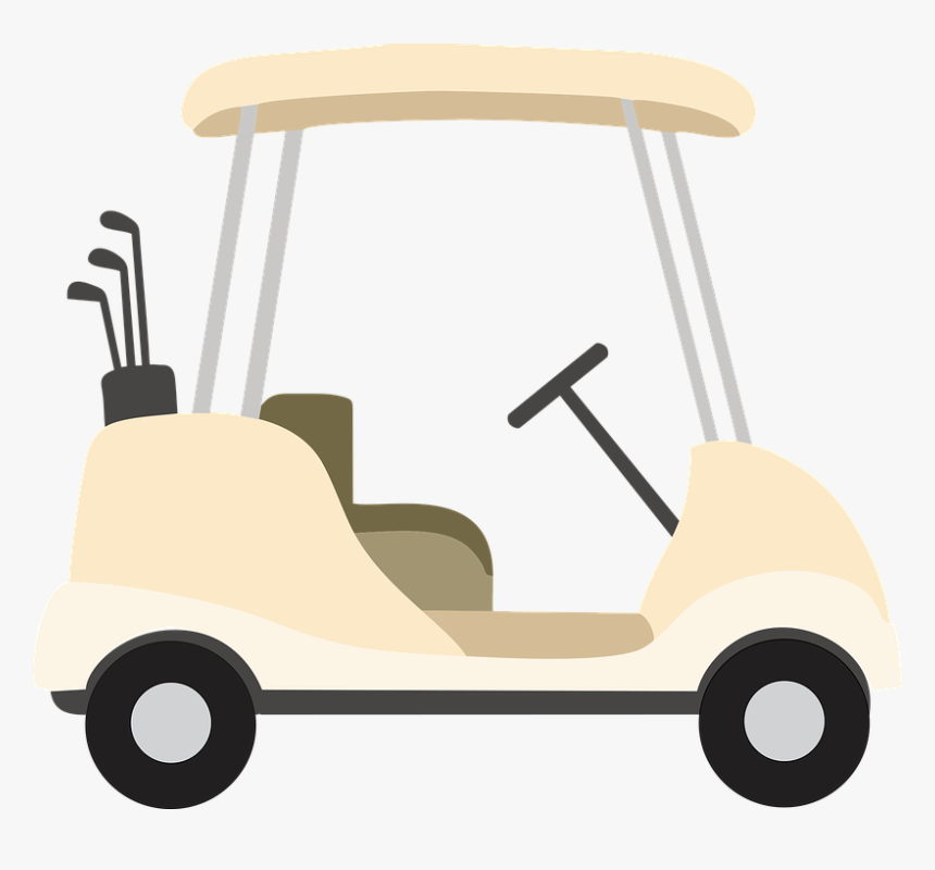 Golf Cart, Recreation, Golf, Club, Play, Course, Sport - Free Clipart Golf Cart, HD Png Download, Free Download