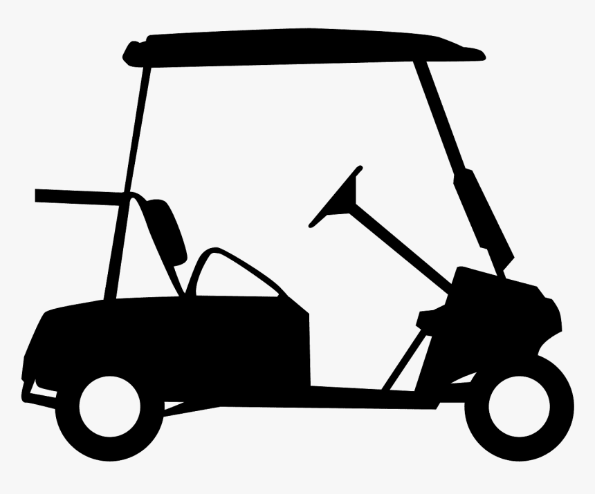 Vector Golf Cart Silhouette, HD Png Download, Free Download