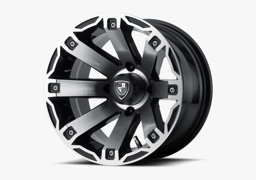 Rage Golf Cart Wheel - Black Rims On White Golf Cart, HD Png Download, Free Download