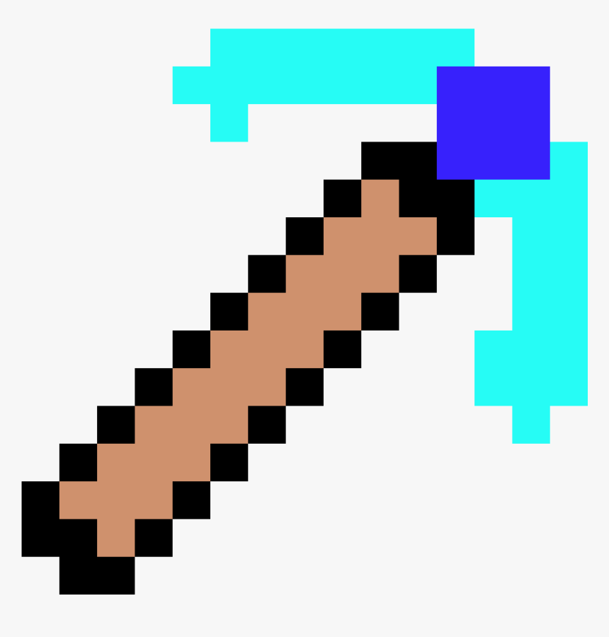 Pixel Art Espada De Diamante, HD Png Download, Free Download