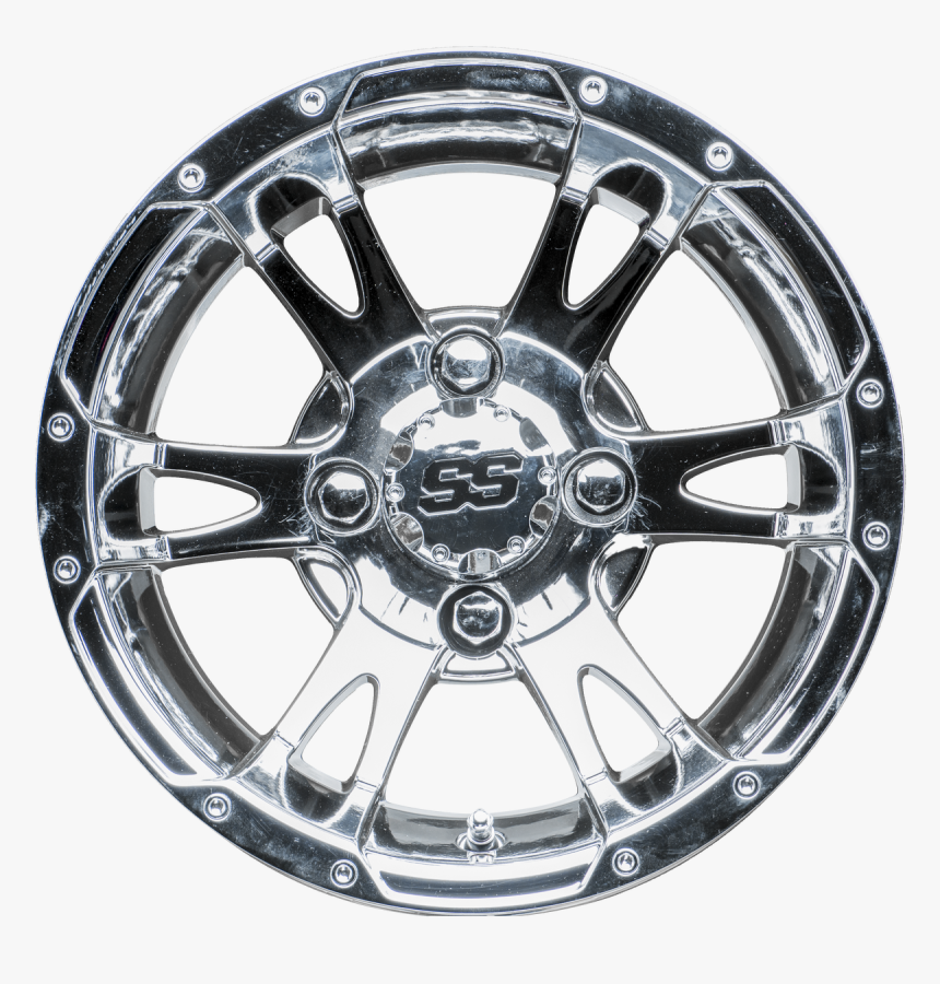 12 - 12 Golf Cart Wheels Chrome, HD Png Download, Free Download