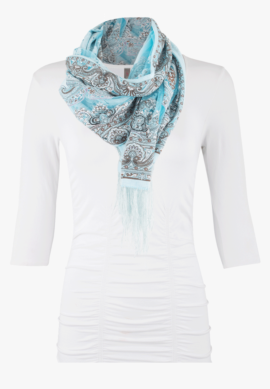 Clip Art Light Blue Bandana - Scarf, HD Png Download, Free Download