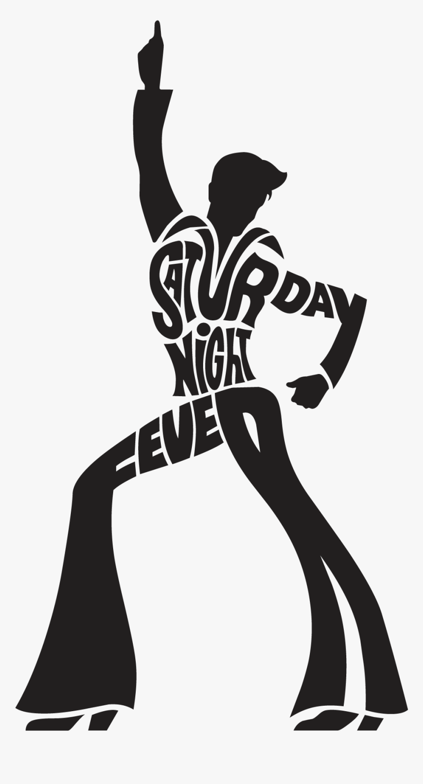 Silhouette Saturday Night Fever Vector Graphics Disco - Saturday Night Fever Symbol, HD Png Download, Free Download