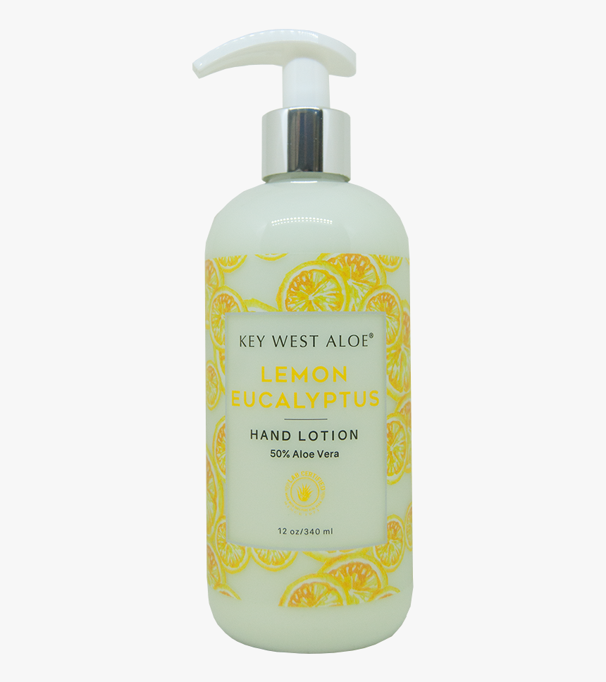Lemon Eucalyptus Hand Lotion Made With 50% Aloe Vera - Plastic Bottle, HD Png Download, Free Download