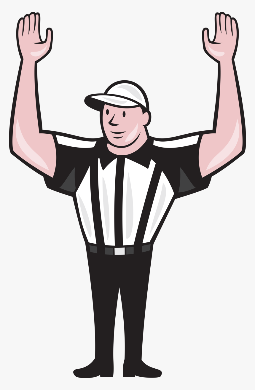 American Football Referee Frn - Cartoon Football Referee, HD Png Download, Free Download