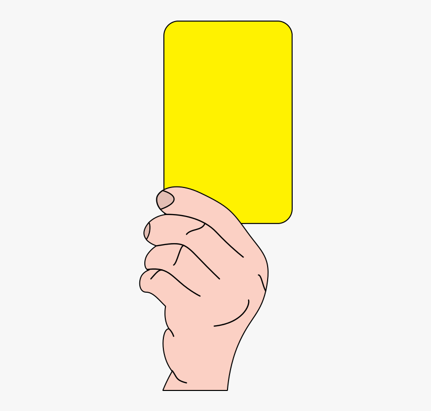 Referee Showing Yellow Card - Kartu Kuning Lucu, HD Png Download, Free Download