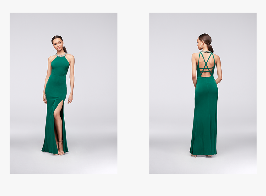 Davids Bridal Green Bridal Dress, HD Png Download, Free Download