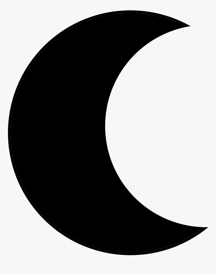 Moon Shape Png Picture Library Download - Crescent Moon Shape Transparent, Png Download, Free Download