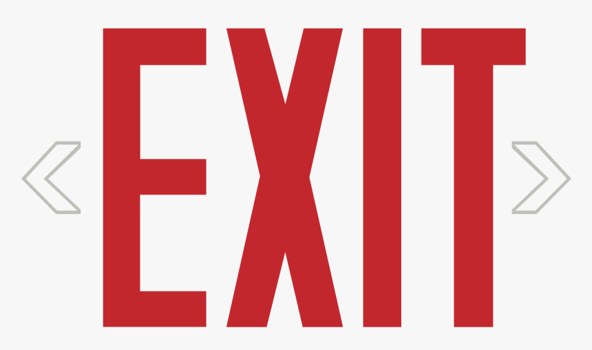 Exit Sign, HD Png Download, Free Download