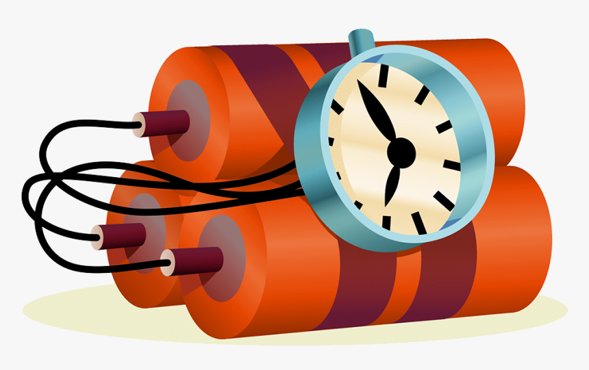 Explosion Clipart Tnt Bomb - Time Bomb Cartoon Png, Transparent Png, Free Download