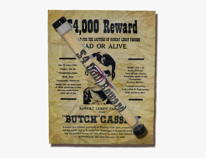 Butch Cassidy Wanted Poster, HD Png Download, Free Download