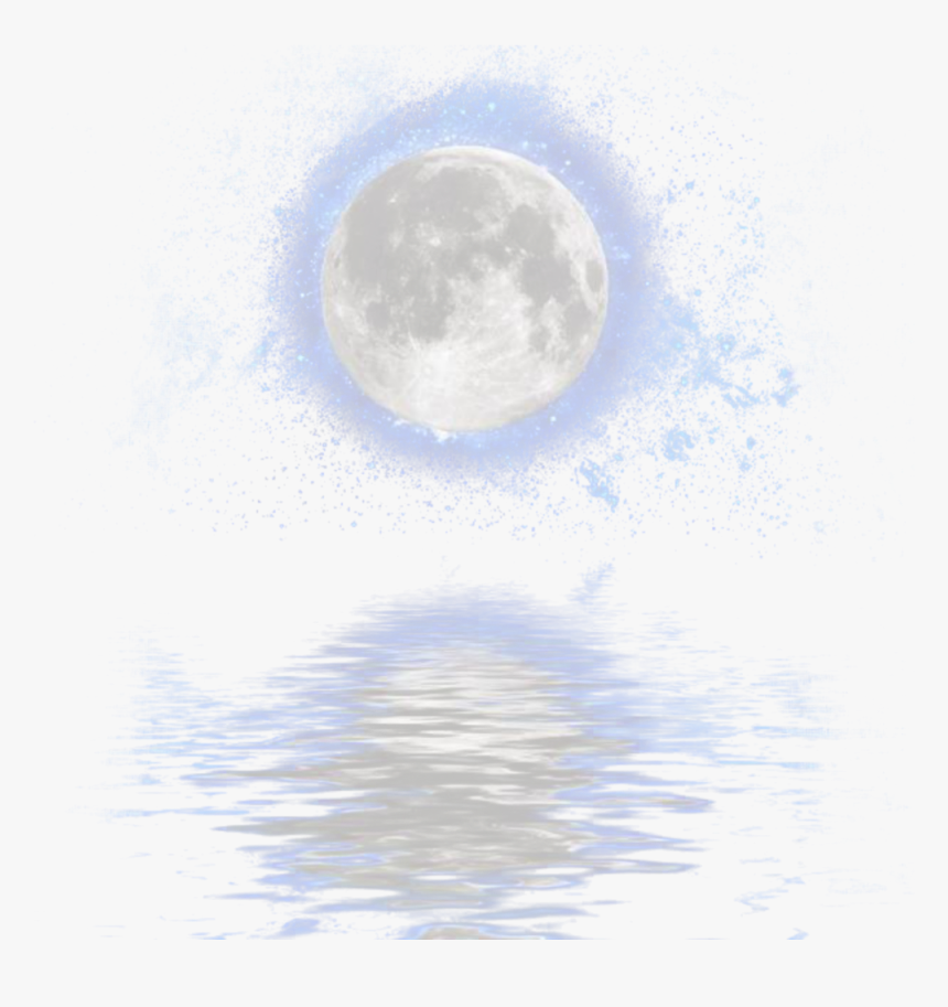 #ftestickers #moon #moonlight #reflection #nightsky - Circle, HD Png Download, Free Download