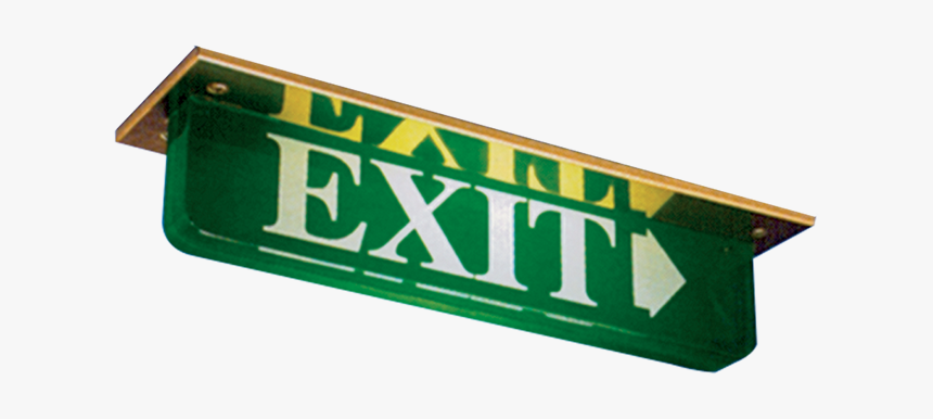 0631 Exit-sign - Sign, HD Png Download, Free Download