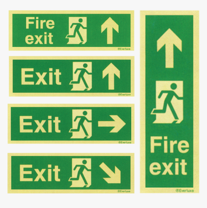 Fire Exit Signs, HD Png Download, Free Download