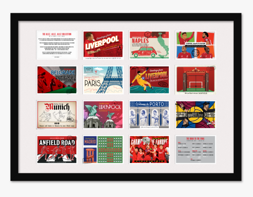 Lfc Postcards Ucl Frame - Liverpool Old Fashion Postcards, HD Png Download, Free Download