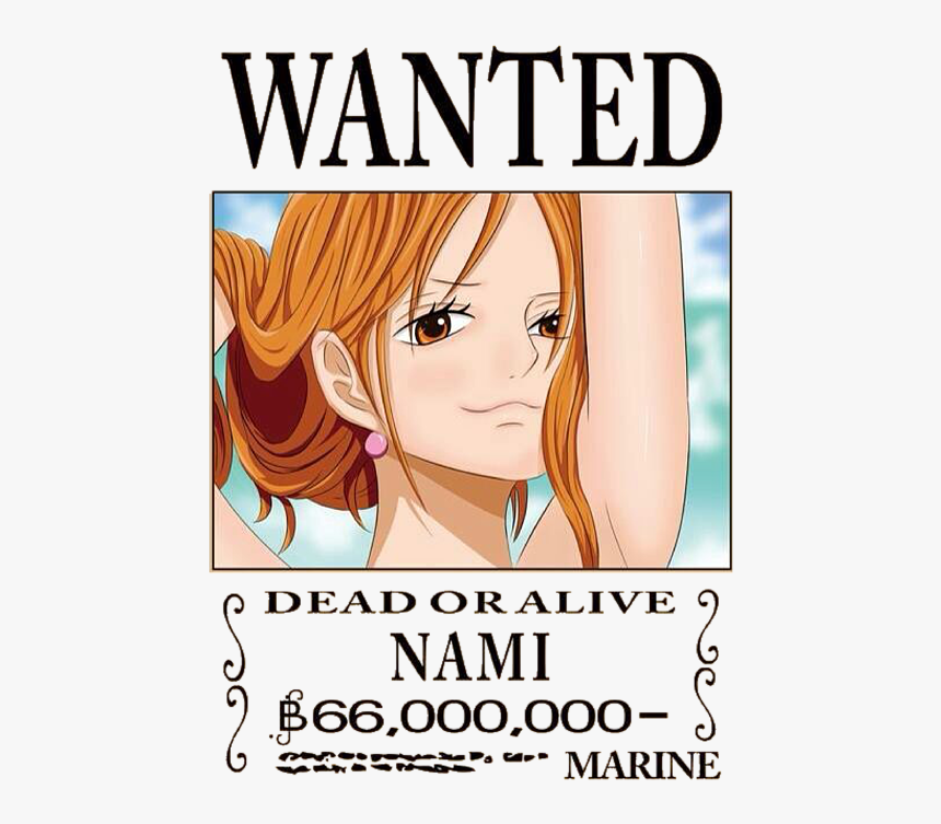 Bleed Area May Not Be Visible - One Piece Nami Bounty, HD Png Download, Free Download